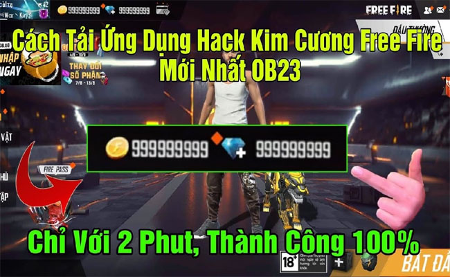 Thủ thuật hack game Free Fire để có kim cương vàng