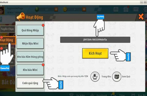 Cách nhập Code Mini World nhận trang phục, skin không giới hạn